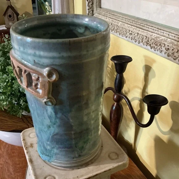 Handmade Glazed Pottery Wine Chiller - Picture 7 of 15